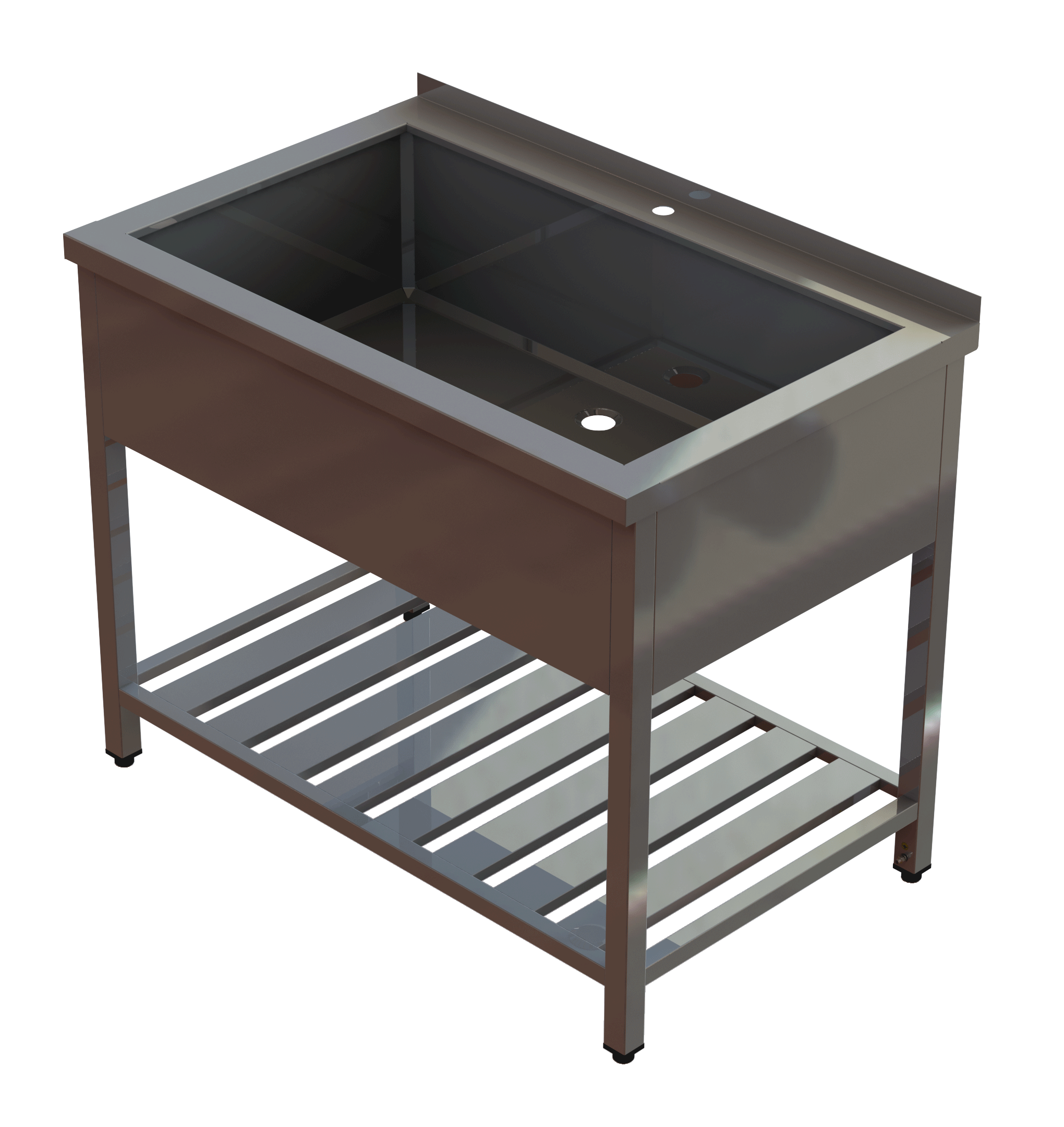 Nerezový jedno-dřez 700x800