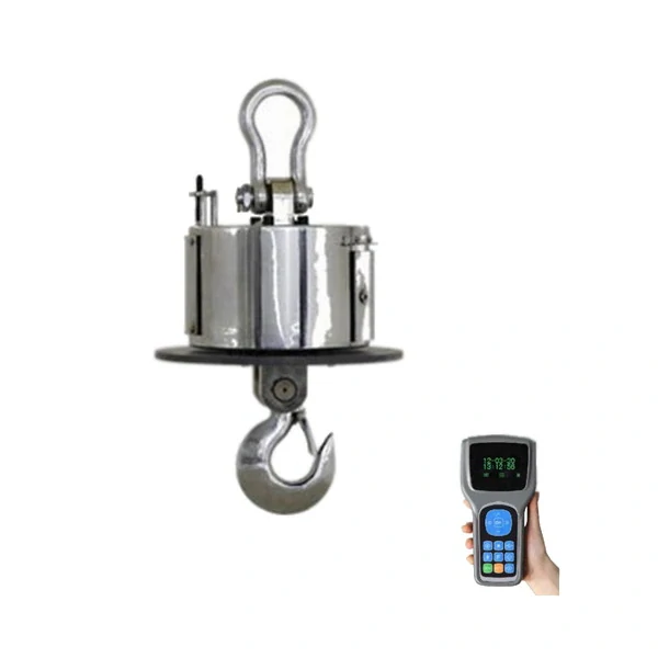 LESAK JDV-OS, 50t/20kg, váha do slévárny pro vysoké teploty (Závěsná jeřábová váha s ochranným štítem pro vysoké teploty s ručním bezdrátovým displejem )