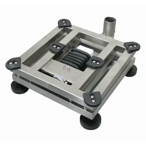 LESAK 1T5050NNRWS/DR, 150;300kg/50;100g, 500x500mm (Můstková nerezová voděodolná váha s dvojím rozsahem a nerezovým vážním indikátorem RWS)