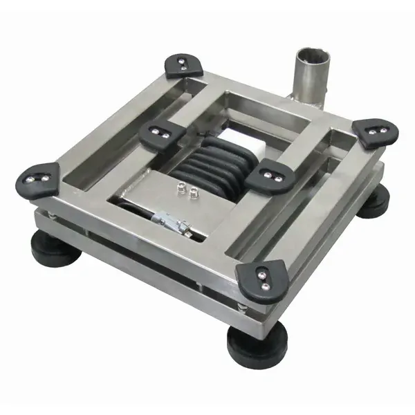 LESAK 1T5050NNRWS/DR, 15;30kg/5;10g, 500x500mm (Můstková nerezová voděodolná váha s dvojím rozsahem a nerezovým vážním indikátorem RWS)