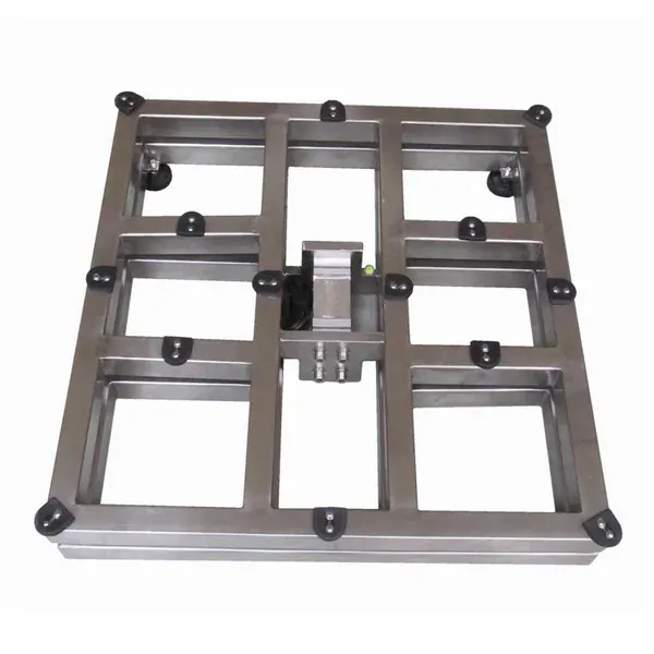 LESAK 1T8080NNRWS, 300kg/100g, 800x800mm (Můstková nerezová voděodolná váha s dvojím rozsahem a nerezovým vážním indikátorem RWS)