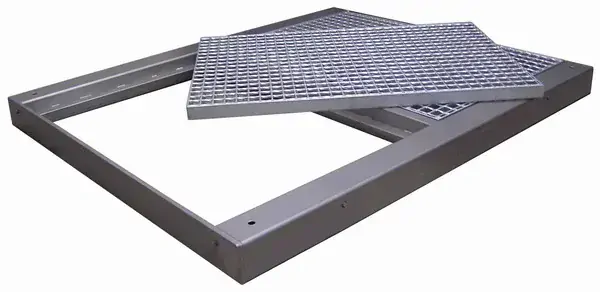 LESAK 4T0810RN, 300kg/100g, 800x1000mm, nerez (Podlahová vážní plošina v nerezovém  provedení se zátěžovým roštem bez vážního indikátoru)