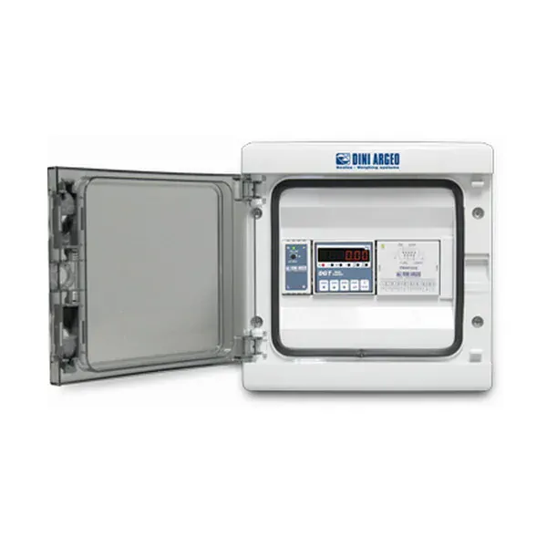 DINI ARGEO - DGT1IO, transmiter - indikátor hmotnosti se vstupy a výstupy (Indikátor hmotnosti DINI ARGEO pro průmyslové aplikace, umístění na DIN lištu, 2x vstup, 2x výstup)