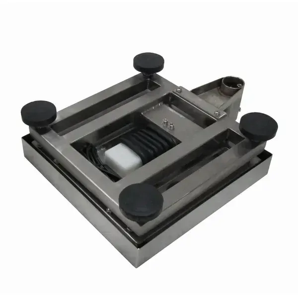 LESAK 1T5050NNRWS/DR, 150;300kg/50;100g, 500x500mm (Můstková nerezová voděodolná váha s dvojím rozsahem a nerezovým vážním indikátorem RWS)