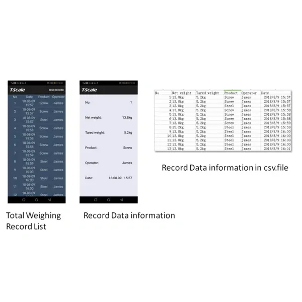 TSCALE TN-3000k, 3000kg/1kg (Závěsná jeřábová váha )
