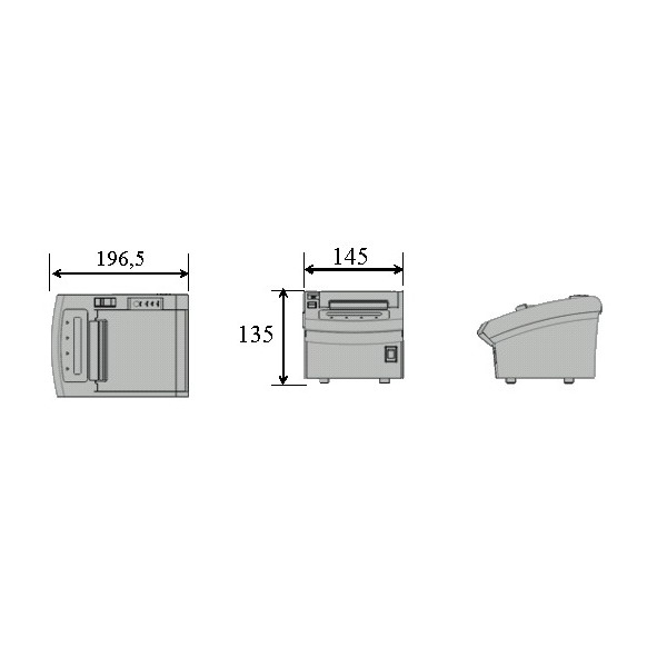 ACLAS PP71HE - ETHERNET, pokladní tiskárna (Pokladní termotiskárna s rychlostí tisku 250mm/s)