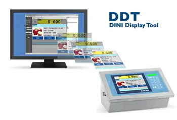 DINI ARGEO 3590ET8 "TOUCH": dotykový LCD 8", plast (3590ET8 "TOUCH": 8 "Indikátor hmotnosti s dotykovou obrazovkou pro průmyslové aplikace )
