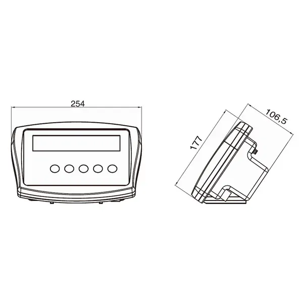 TSCALE ELW, IP-54, plast, LED (Vážní indikátor pro kontrolní vážení)