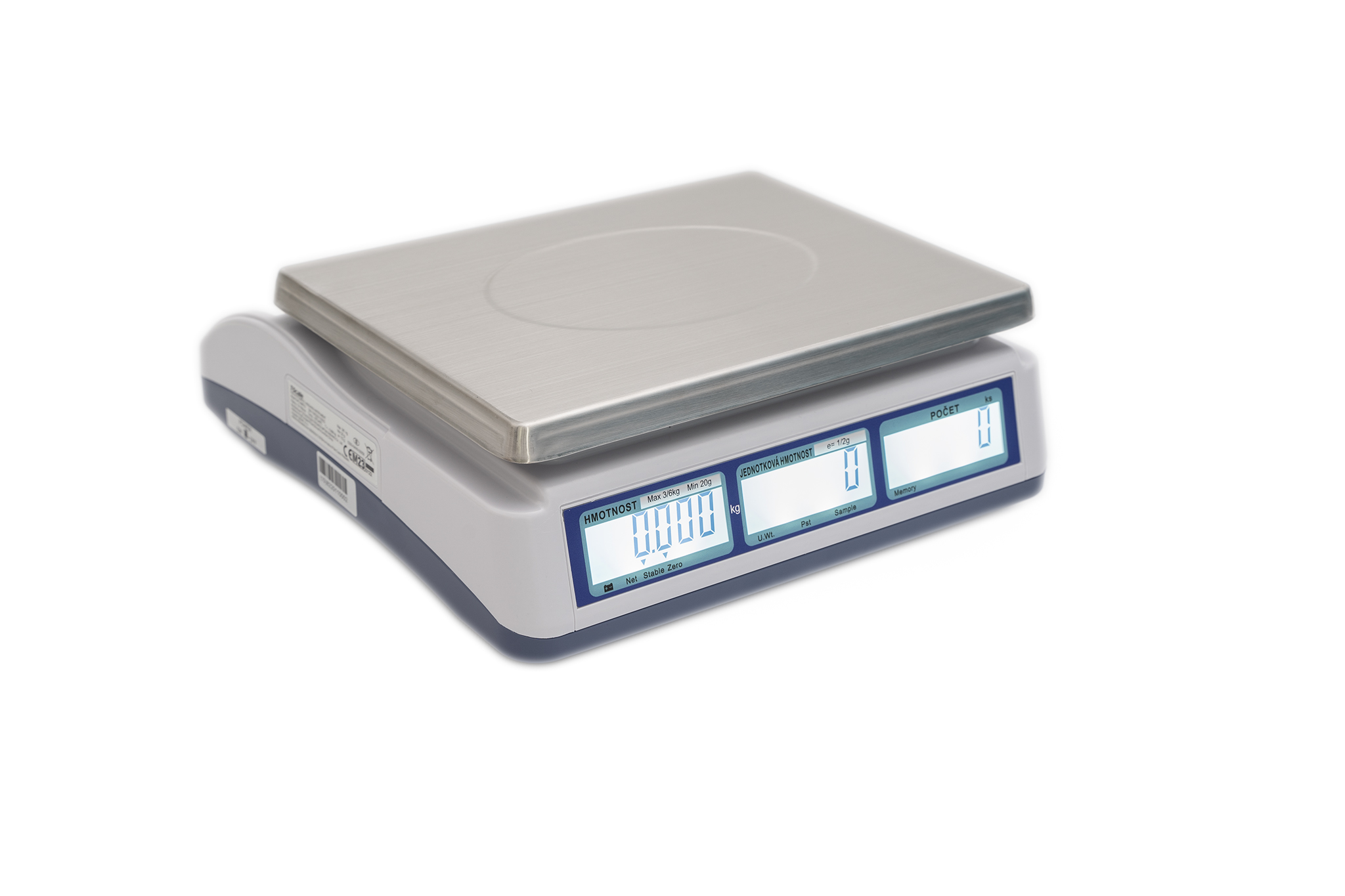 TSCALE QHC30D, 15;30kg/5;10g, 300x230mm (Obchodní počítací váha se zákaznickým displejem)