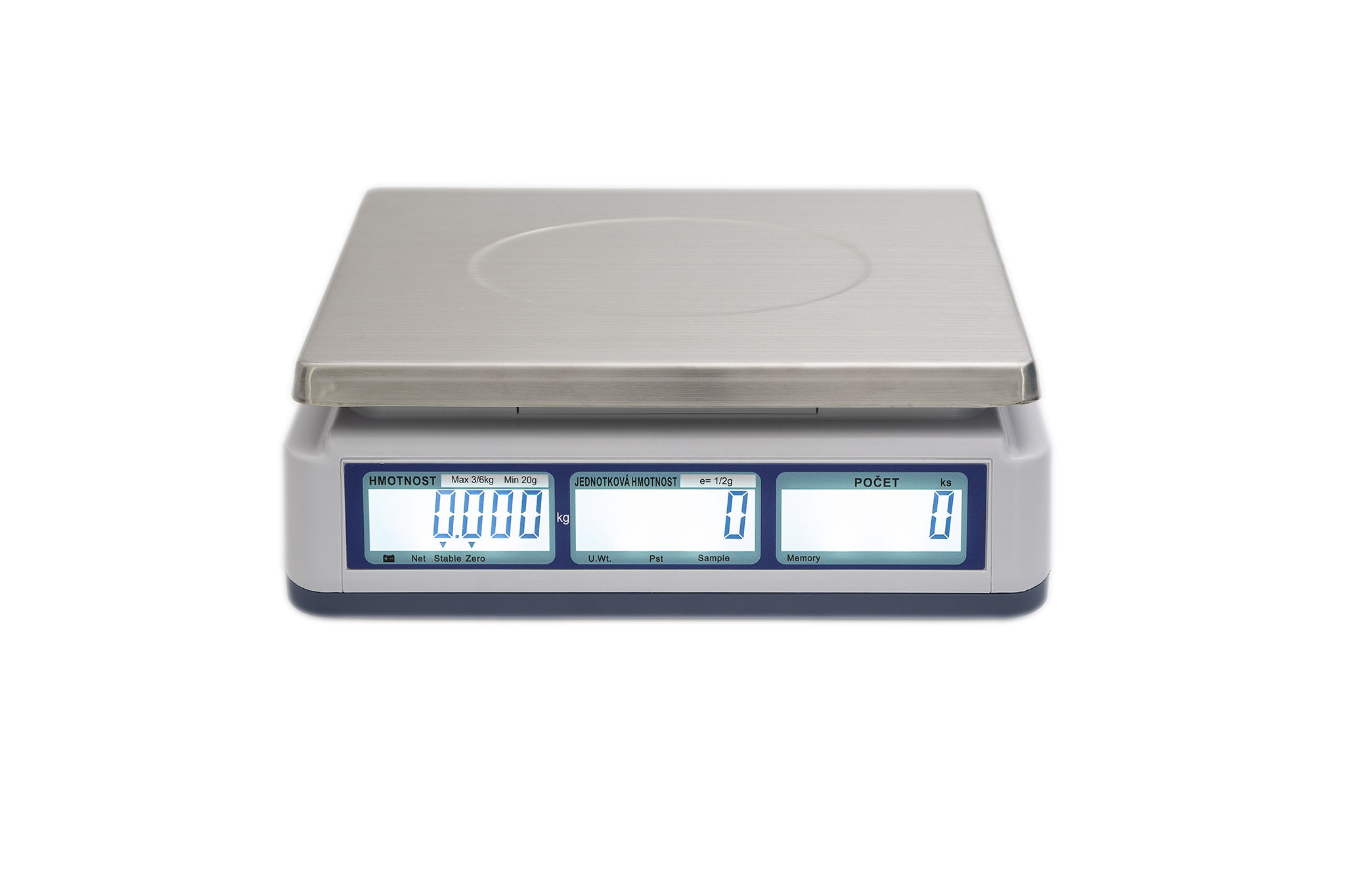 TSCALE QHC30D, 15;30kg/5;10g, 300x230mm (Obchodní počítací váha se zákaznickým displejem)