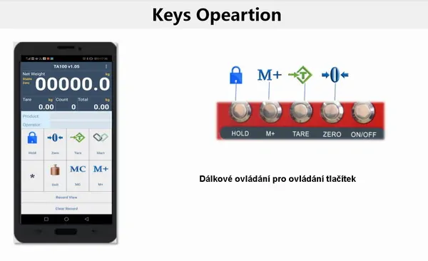 TSCALE TN-3000k, 3000kg/1kg (Závěsná jeřábová váha )