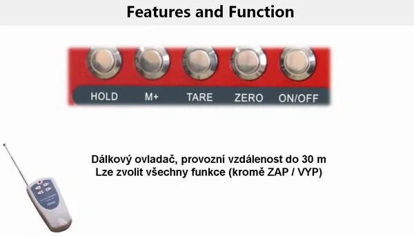TSCALE TN-3000k, 3000kg/1kg (Závěsná jeřábová váha )