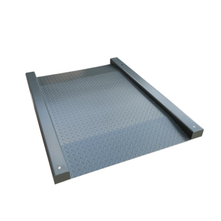 LESAK 4TUVN1010L-SP, do 1,5t, 1000x1000mm, lak (Nájezdová snížená váha se sníženou vážní plochou s vestavěnými nájezdy bez jednotky, lakovaná konstrukce)