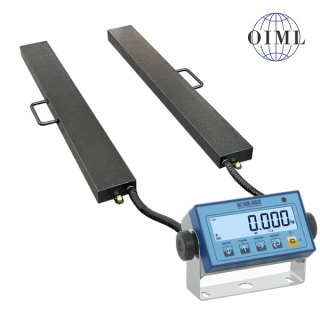 LESAK 4TVLL1000DFWL, 3000kg/1kg, 120x1000mm, lak (Ližinové váhy na palety v lakovaném provedení)